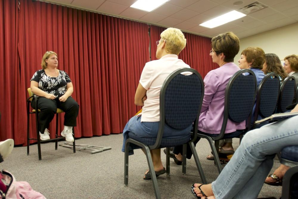 GVL / Rane Martin
Kate Stoetzner speaks to her audience about her life for the "Her Stories" series