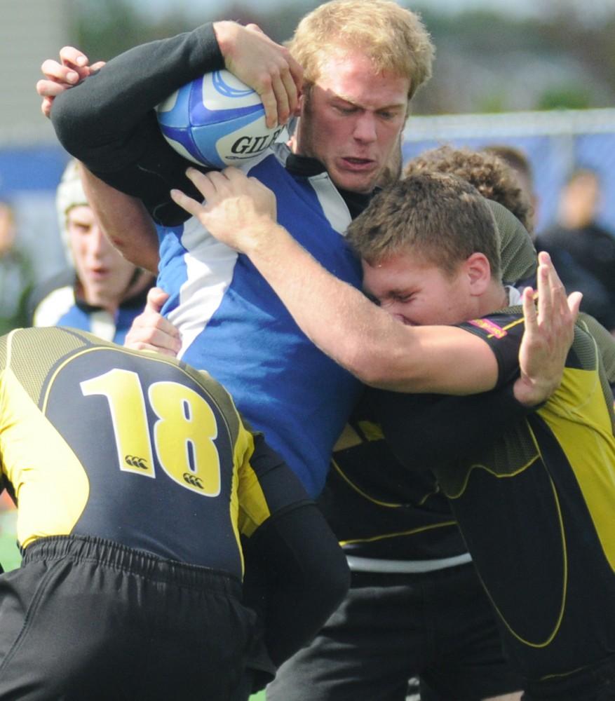 GVL Archive / Nicole LamsonGVSU Mens Club Rugby play in a game earlier this year