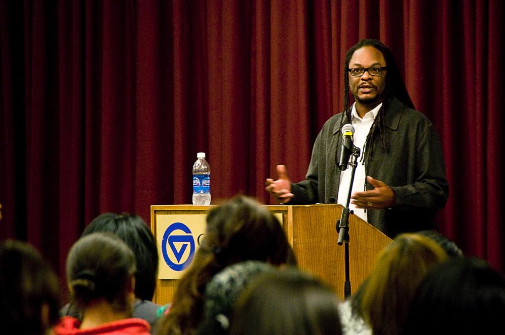 GVL / Nicole Lamson
Lawerence Ross, author of _The Divine Nine_, spoke at Grand Valley State University