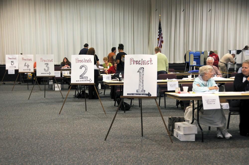 The Allendale Christian Reformed Church was the site of voting, and there was busing to and from campus to allow students to vote.