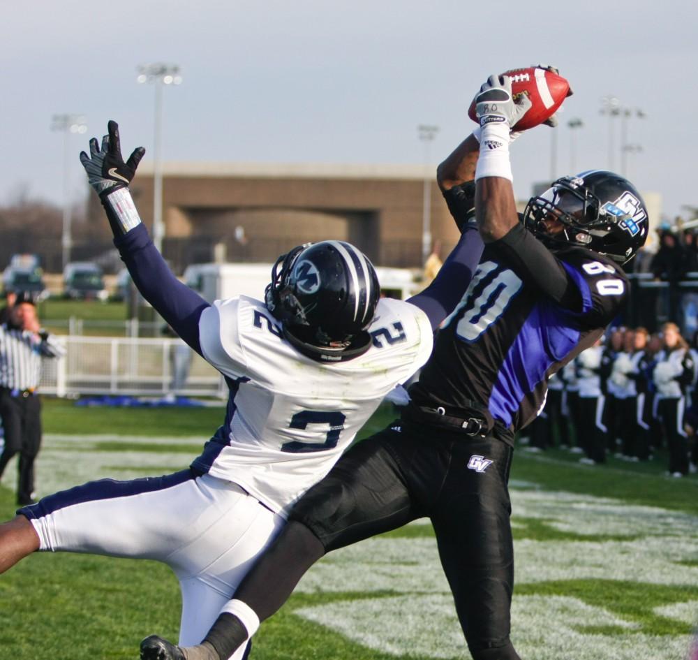 GVL / Eric Coulter
Jovonne Augustus makes a touchdown catch during the game against Colorado