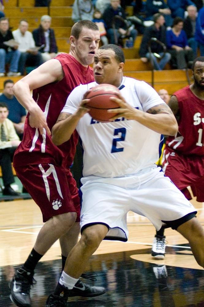 Junior Nick Waddell makes a drive to the basket