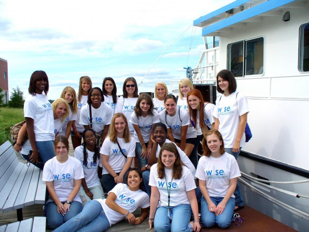 Courtesy Photo / Laurie Witucki
Members of the WISE group pose for a photograph during their field trip on a boat