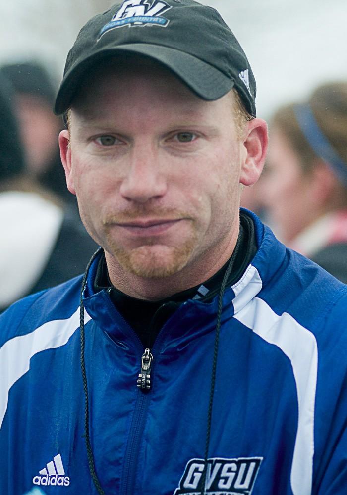 GVSU's head cross country coach, Jerry Baltes