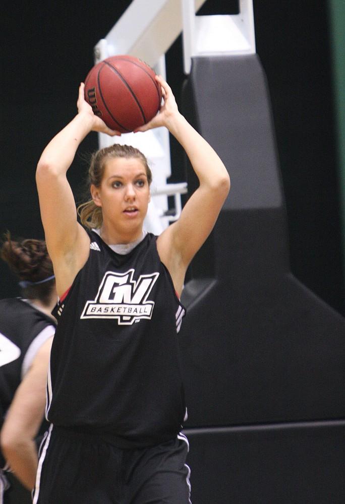 Sophomore Alex Stelfox looks to pass the ball during practice