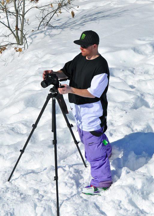 Courtesy Photo / Justin VanMelle
Justin Judd VanMelle seen shooting here, has been filming skiing videos for Media Mitten Productions for about four years. This past year VanMelle has been working full time to produce a movie which he hopes to get premiers in Grand Rapids.