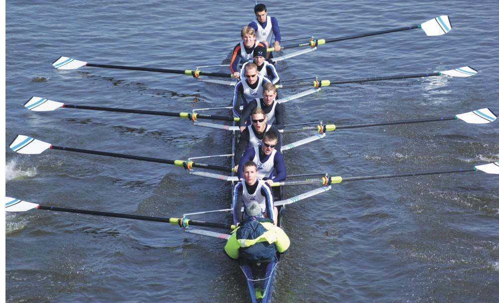 GVL Archive / Eric CoulterThe GVSU rowing team will be one of many Grand Valley teams heading to FLorida for Spring training
