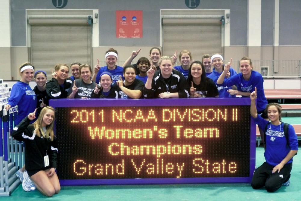 Courtesy Photo / Kelsey Deacon
Grand Valley State Universitys womens track team placed 1st in the National Championships held in New Mexico