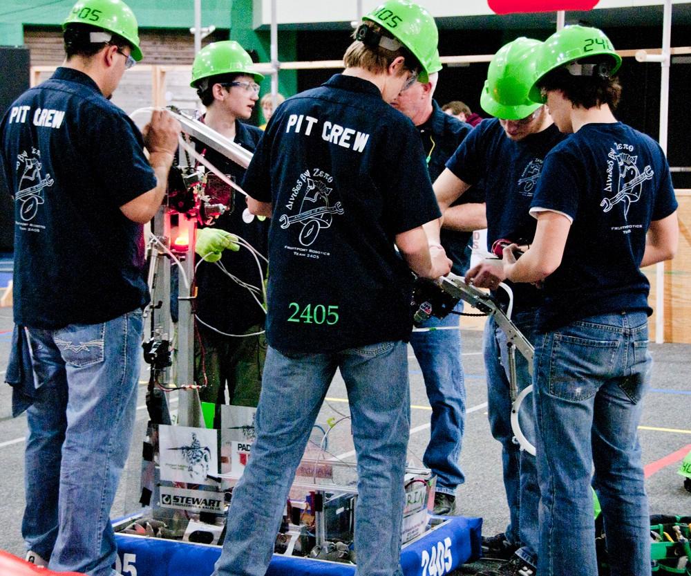 Robotics competition held at GVSU