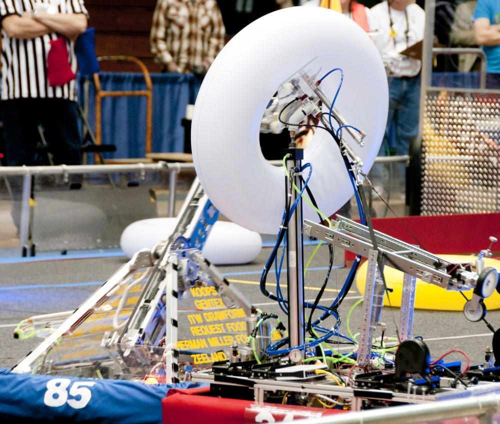 Robotics competition held at GVSU