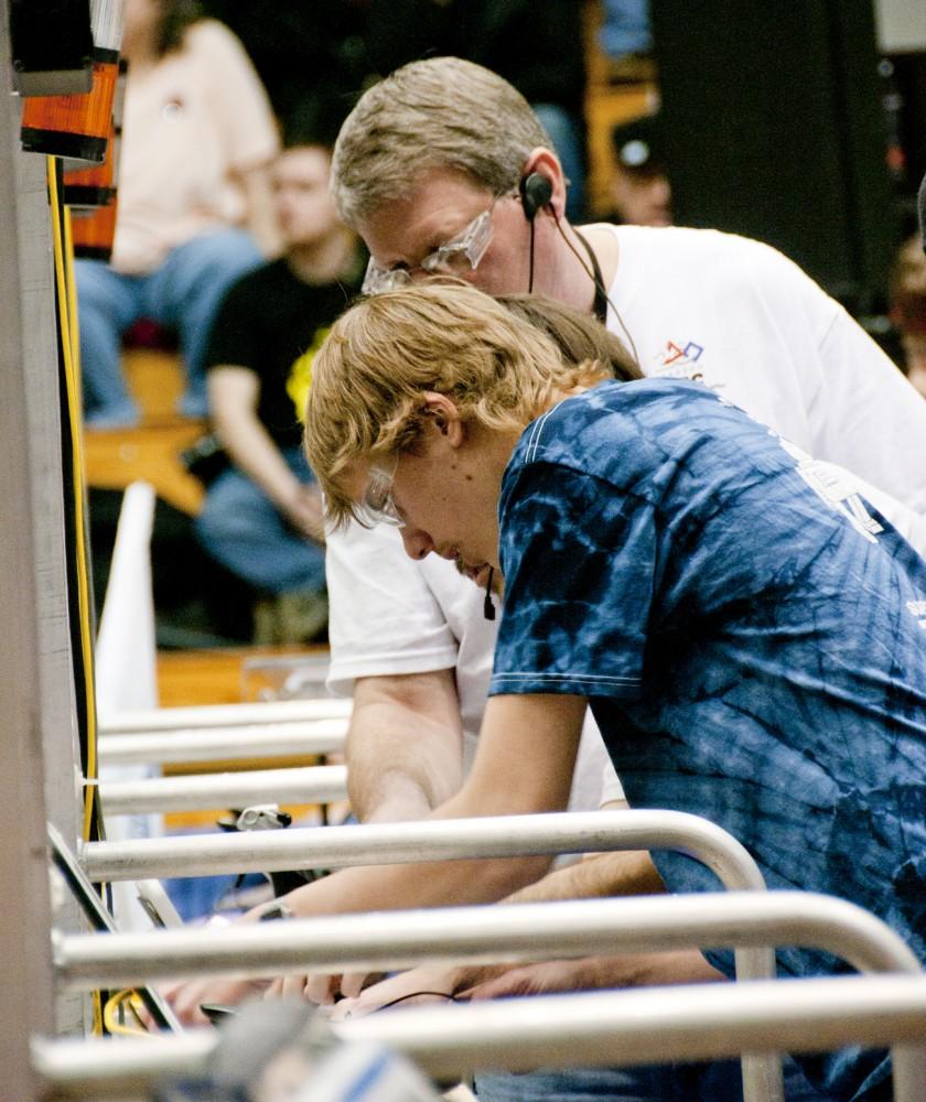 Robotics competition held at GVSU