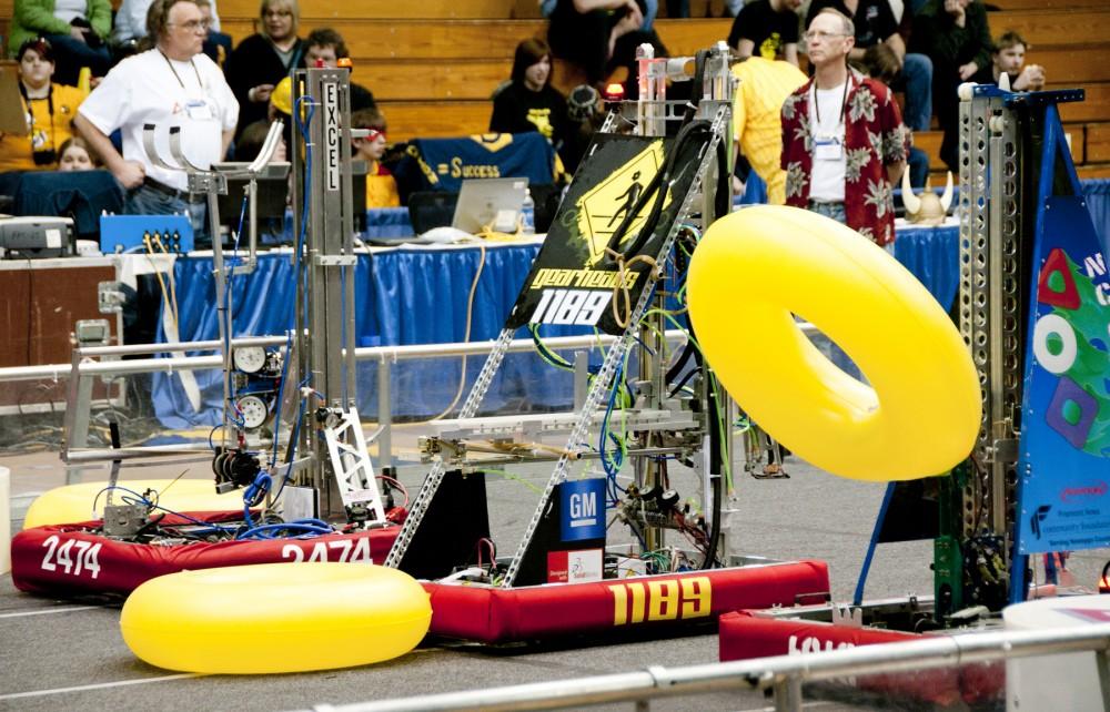 Robotics competition held at GVSU