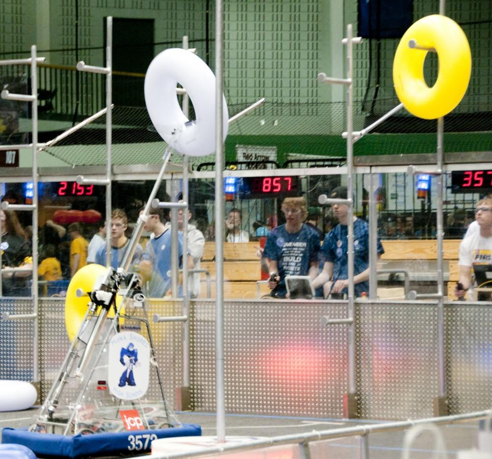 Robotics competition held at GVSU