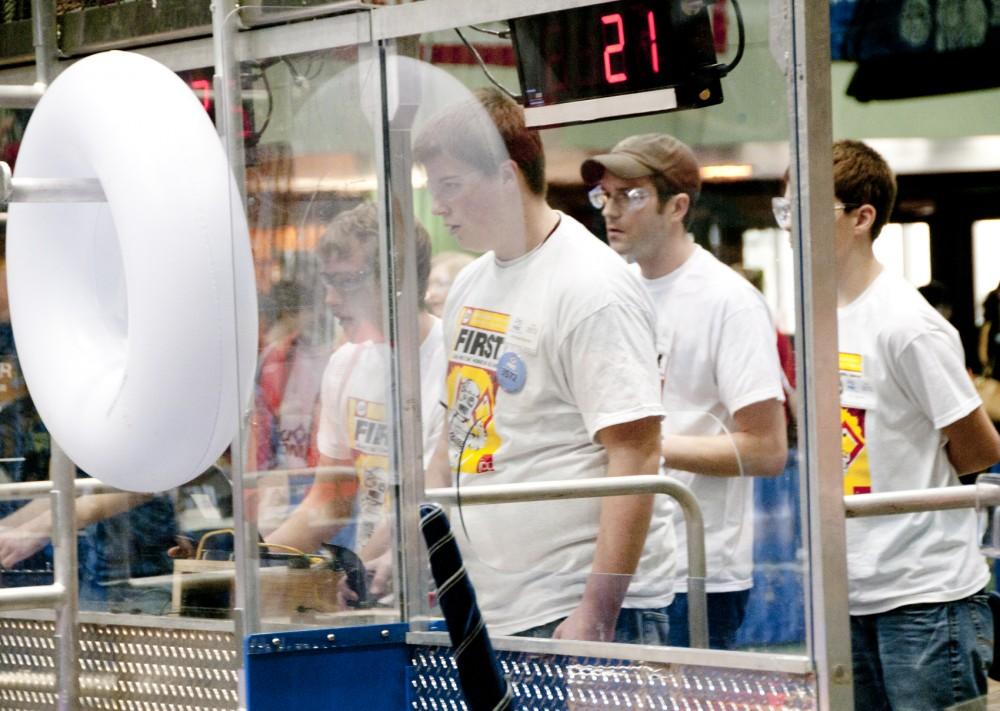 Robotics competition held at GVSU