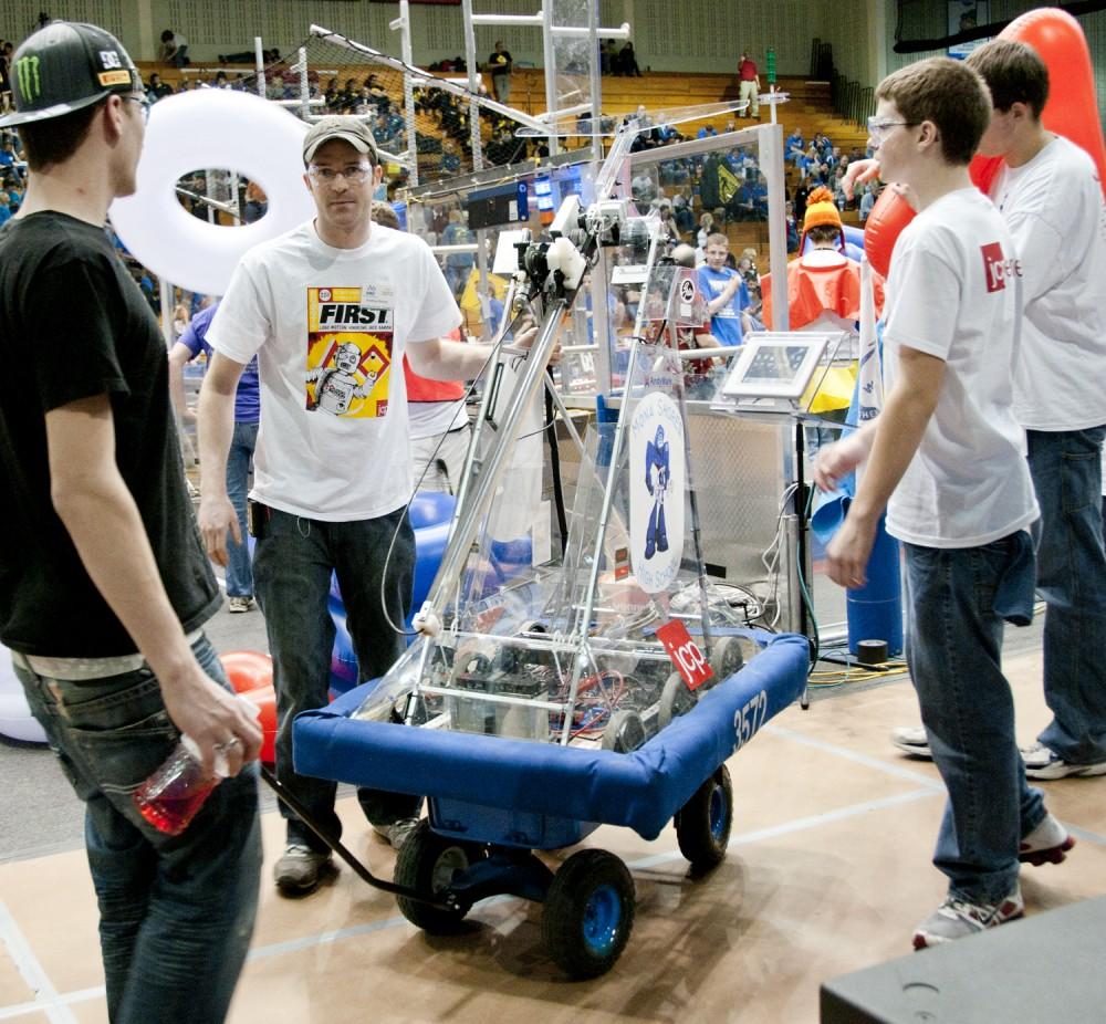 Robotics competition held at GVSU