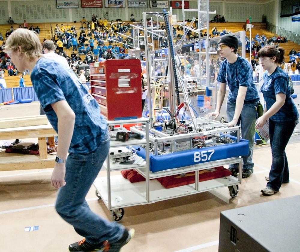 Robotics competition held at GVSU