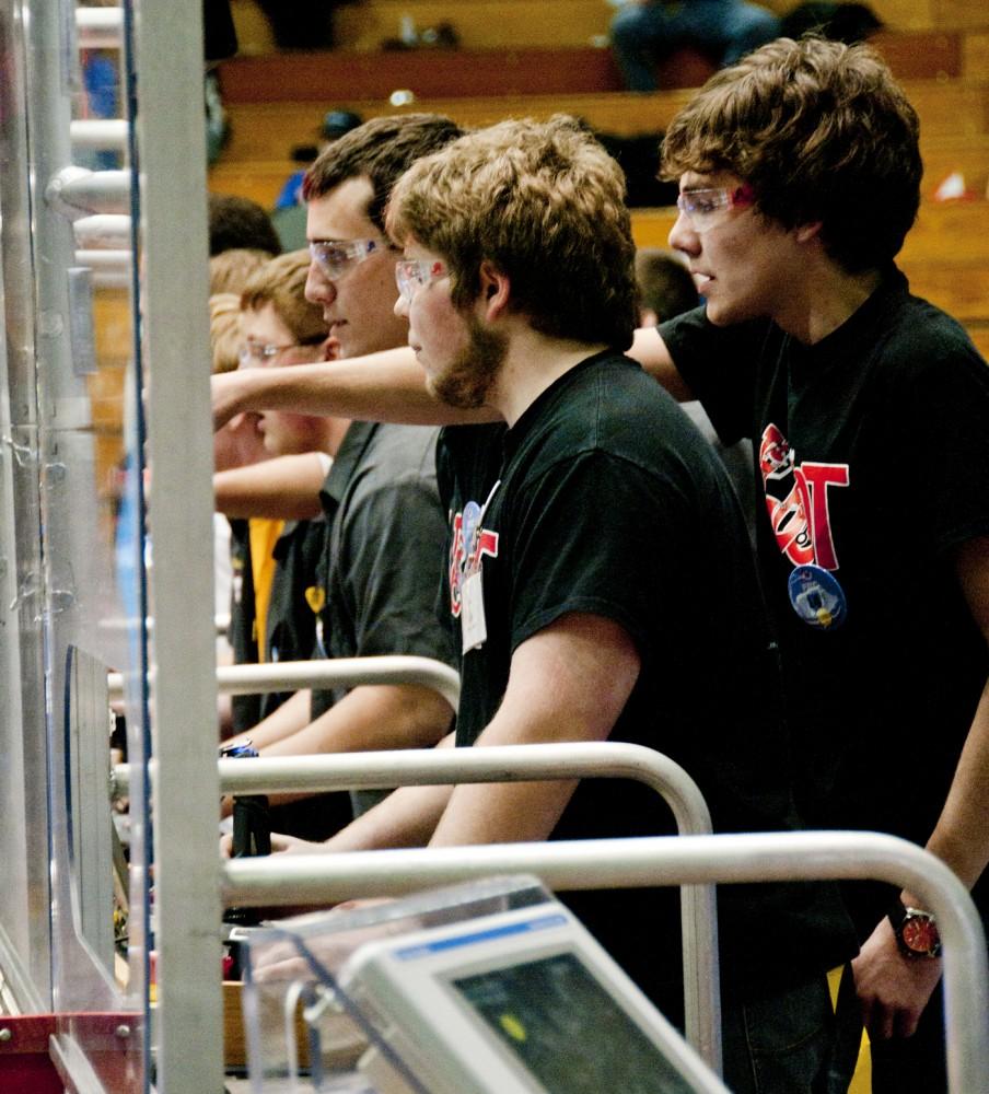 Robotics competition held at GVSU