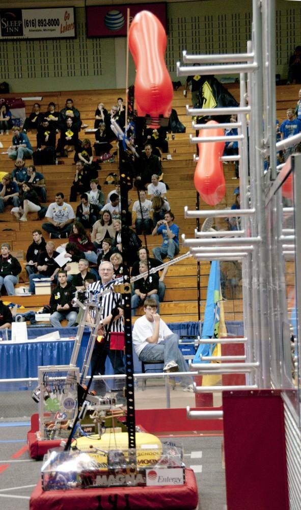 Robotics competition held at GVSU