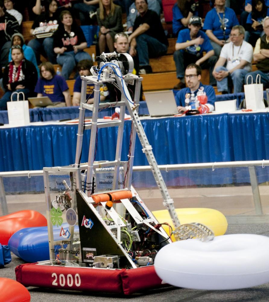 Robotics competition held at GVSU