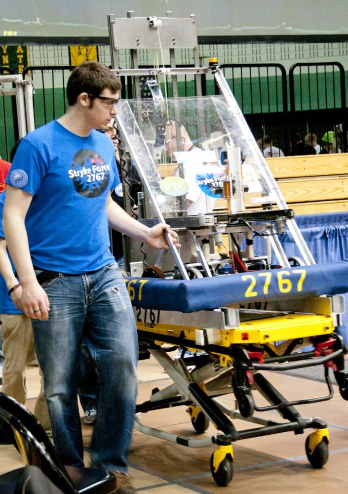 Robotics competition held at GVSU