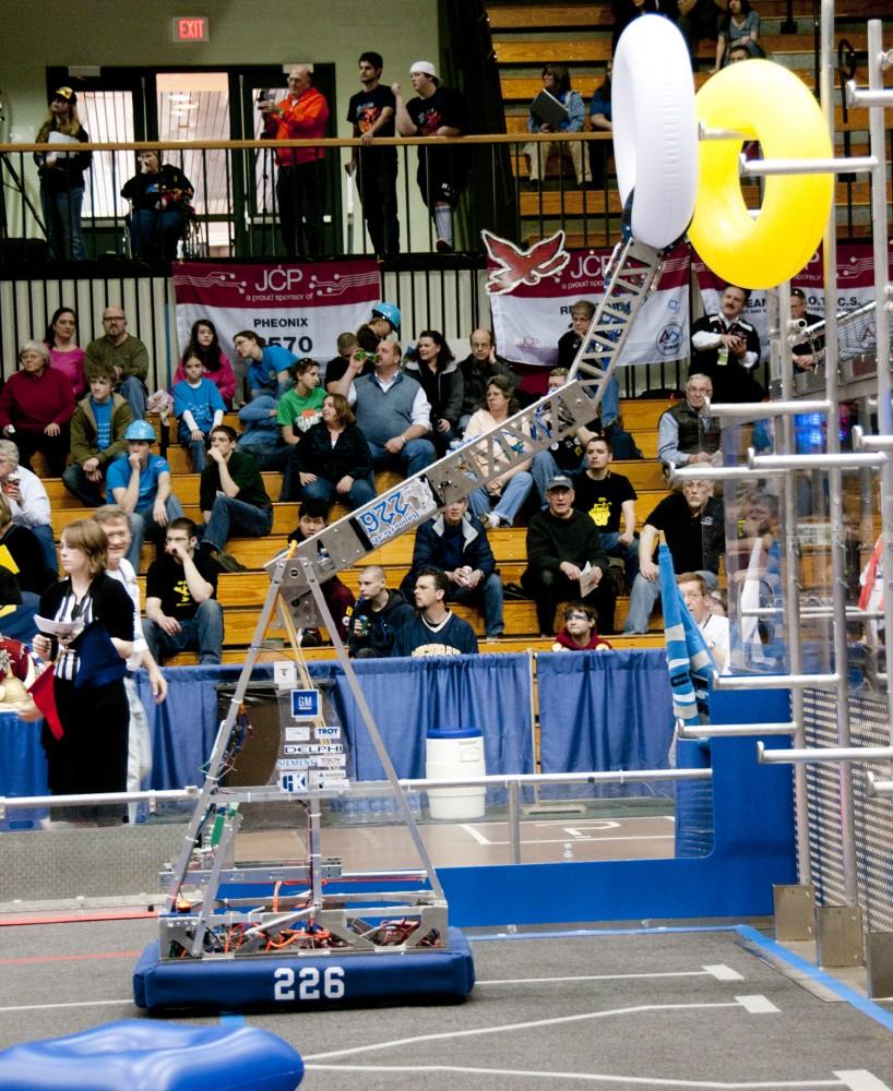 Robotics competition held at GVSU