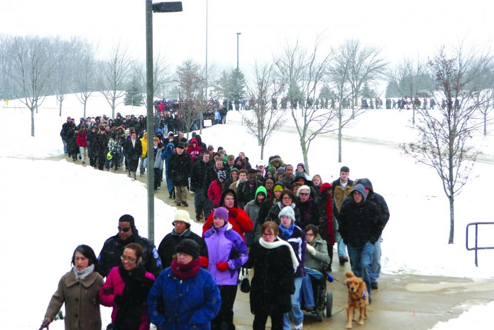 Students show support for equal opportunity by particiapting in the Silent March on January 17th as a part of Dr. Martin Luther King Jr. Commemoration Week.