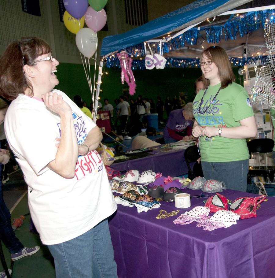 Participate considers purchasing a charity bra to benefit Relay for Life.
