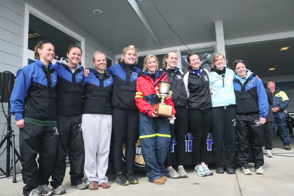 Grand Valley State Womens Varsity 8 wins the Nancy Lubbers Cup