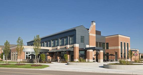 Courtesy photo / rockfordconstruction.com

Pictured above, campus dining and living center, The Connection, has received LEED Silver certification by the U.S. Green Building Council. 