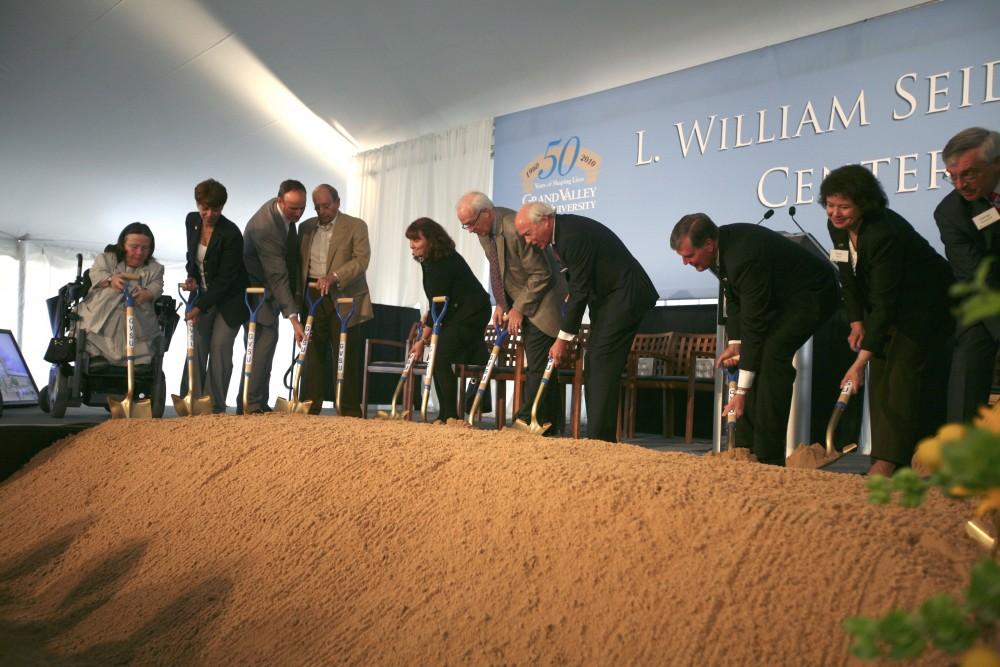 University breaks ground on future Seidman College of Business site