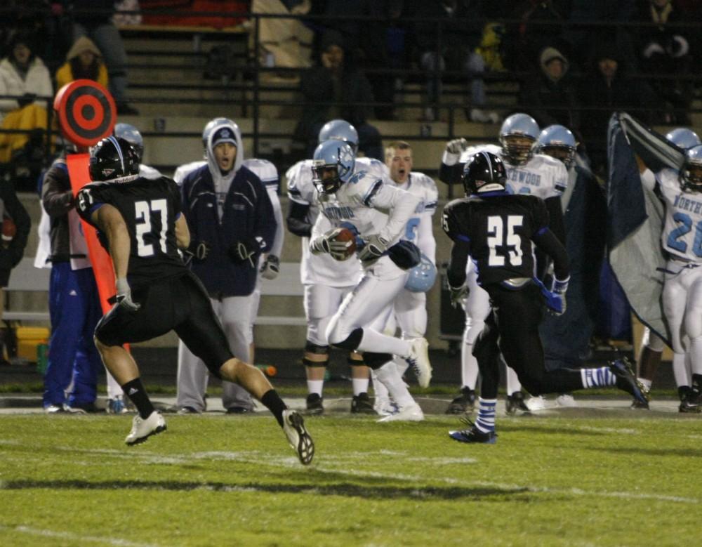 GVL Archive
Senior cornerback Chris Huley races to tackle his opponent in a past game.