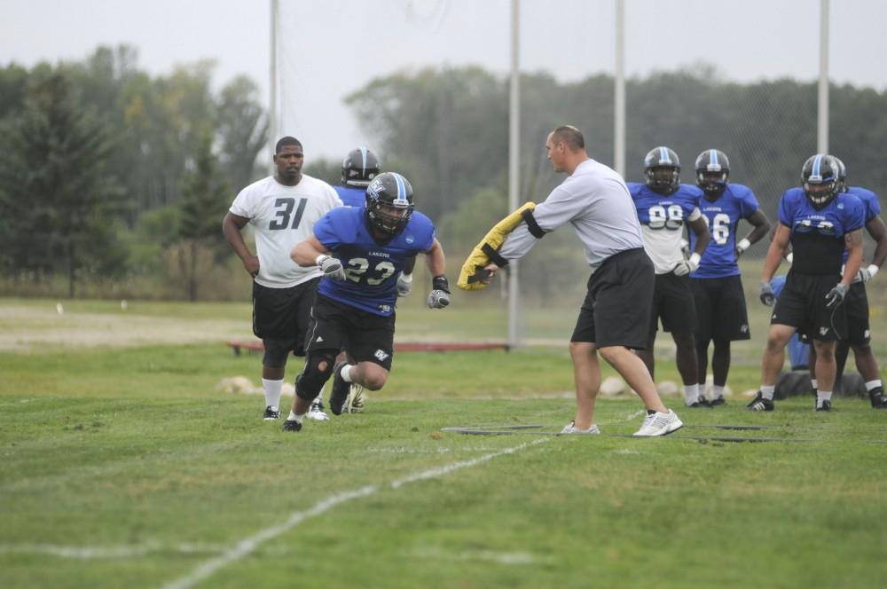 GVL/ Rane Martin
Senior lineman Danny Richard practices out manuvering an opponent during practice on Tuesday.