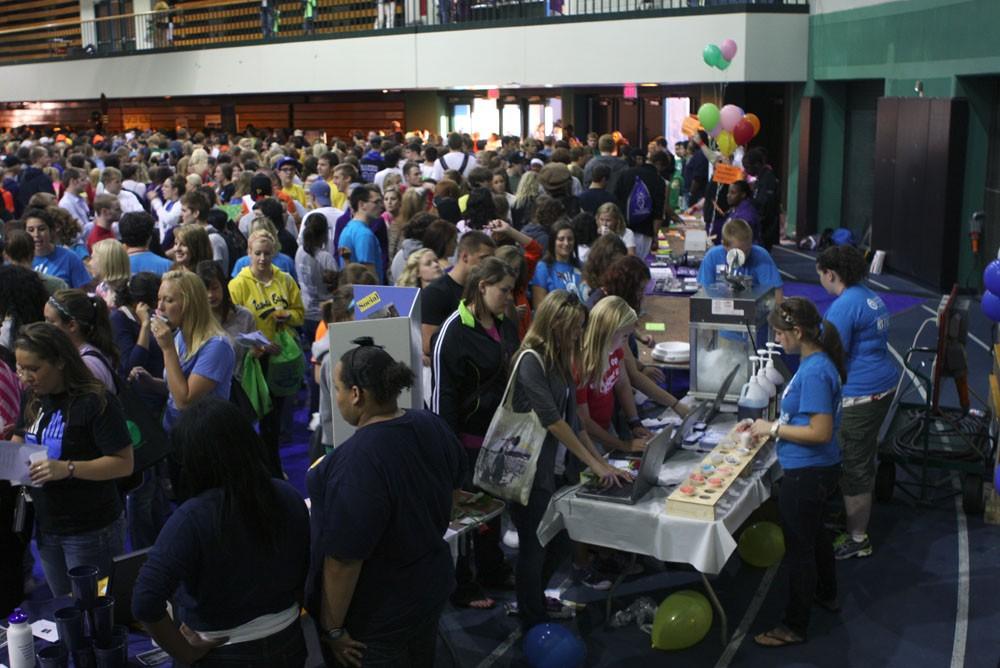 GVL / Nathan Mehmed 
The Fieldhouse Arena fills up quick during Campus Life Night