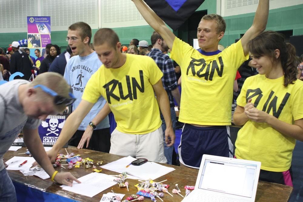 GVL / Nathan Mehmed
Members of the Grand Valley Running Club at Campus Life Night