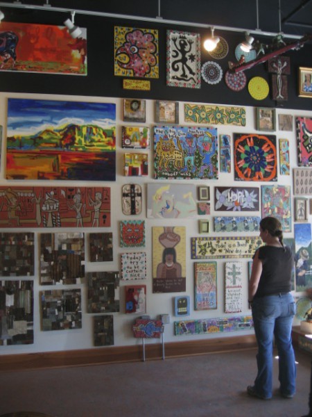 Courtesy Photo/ TheRapidian.org
A woman admires a wide array of artwork at a past Free Radical Gallery.