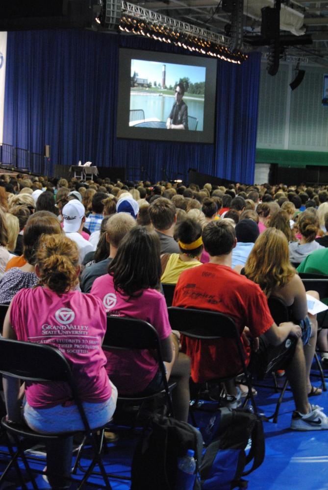 GVL/ Rane Martin
Freshman students at the Marshall and Dorian presentation which was a part of Transitions.