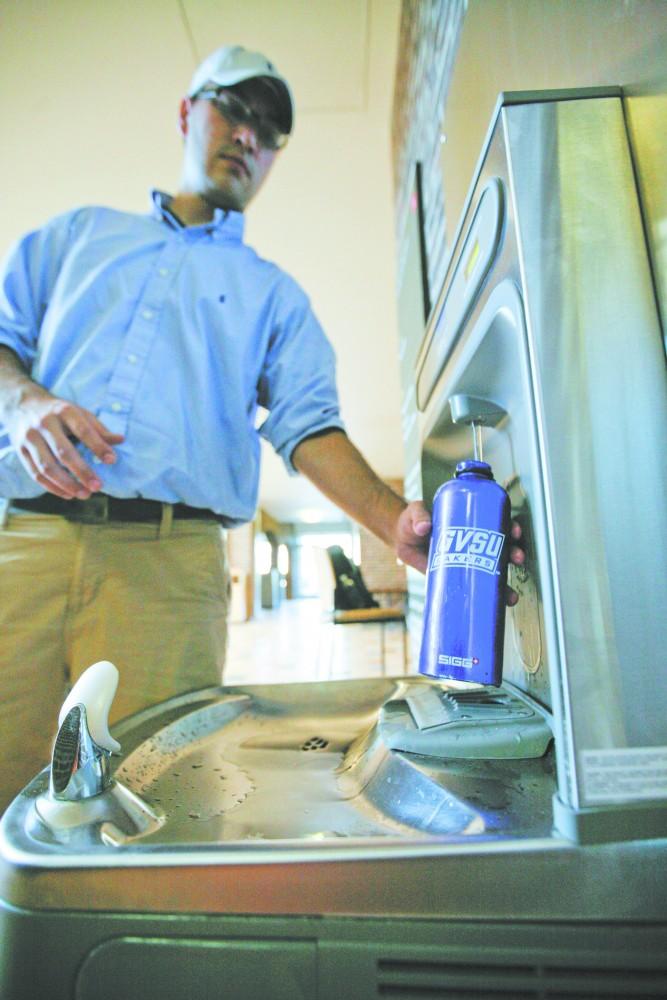 Water bottle refilling stations offer sustainable alternative