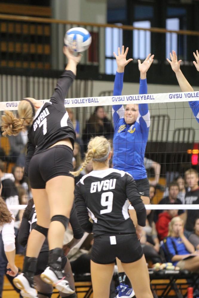 GVL/ Rachel Iturralde 
Volleyball vs Lake Superior State 