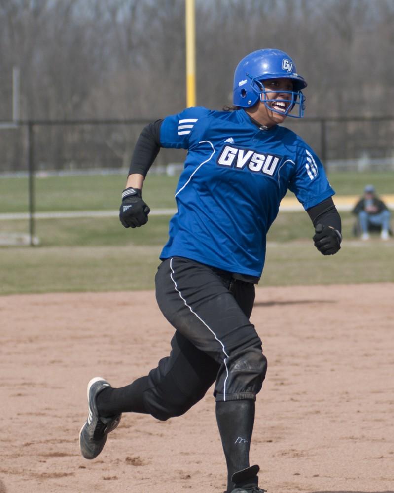 GVL Archive
Sophomore Briauna Taylor sprints around the bases during a past match.