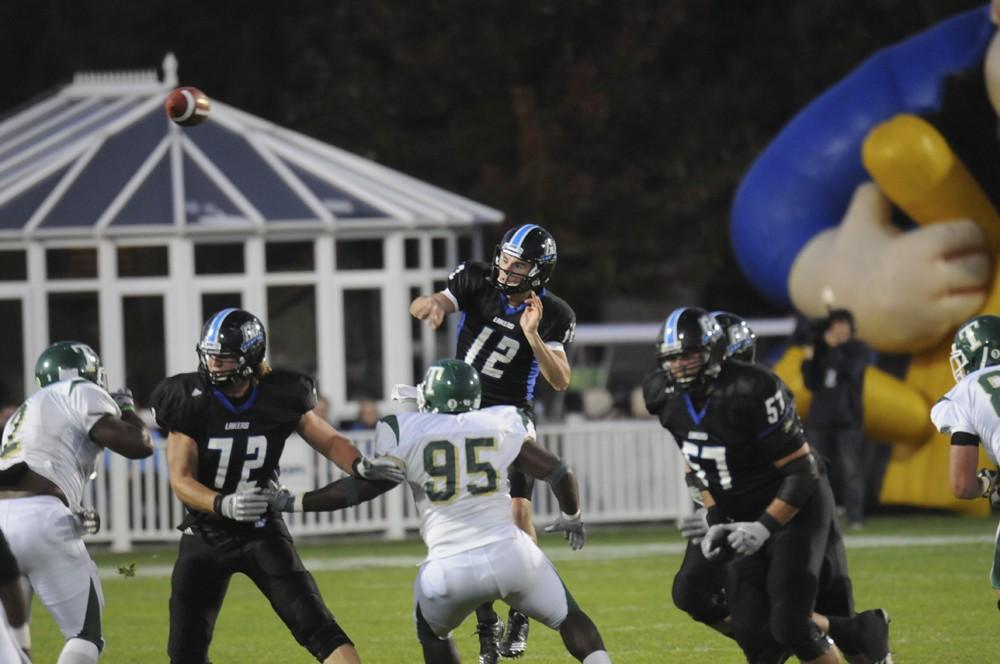 GVL / Eric Coulter
The Lakers hosted the Tiffin Dragons on Saturday. The Lakers emerged victorious with a 70-7 win over the Dragons. 