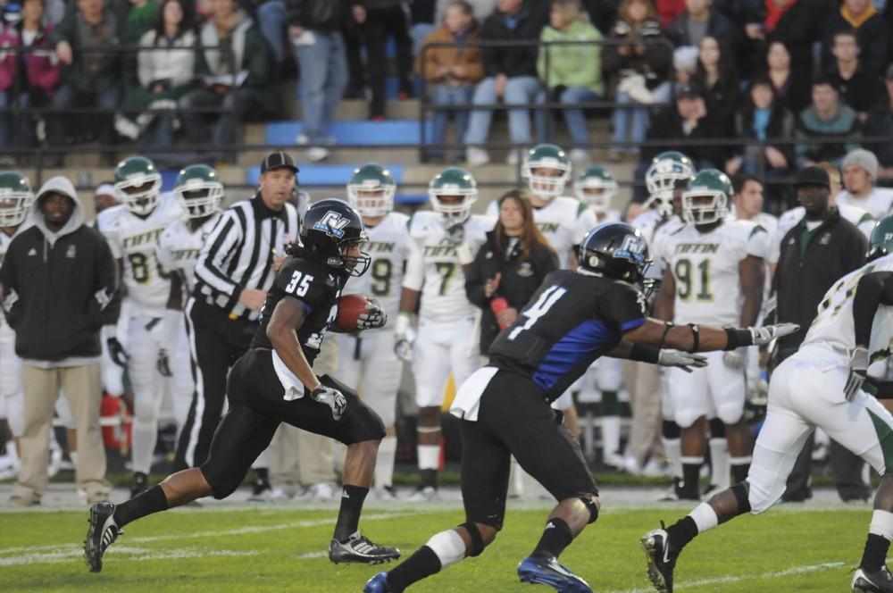 GVL / Eric Coulter
The Lakers hosted the Tiffin Dragons on Saturday. The Lakers emerged victorious with a 70-7 win over the Dragons. 