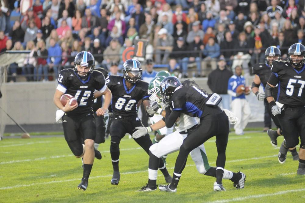 GVL / Eric Coulter
The Lakers hosted the Tiffin Dragons on Saturday. The Lakers emerged victorious with a 70-7 win over the Dragons. 