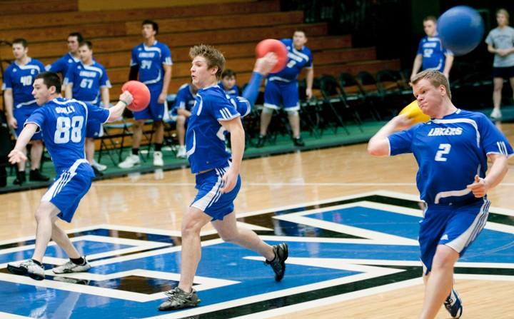 GVL Archive
The dodgeball team takes aim at opponents during a past game