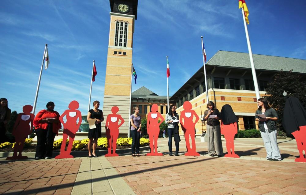 GVL / Robert Mathews
Silent Witness Program at the DeVos Center courtyard.