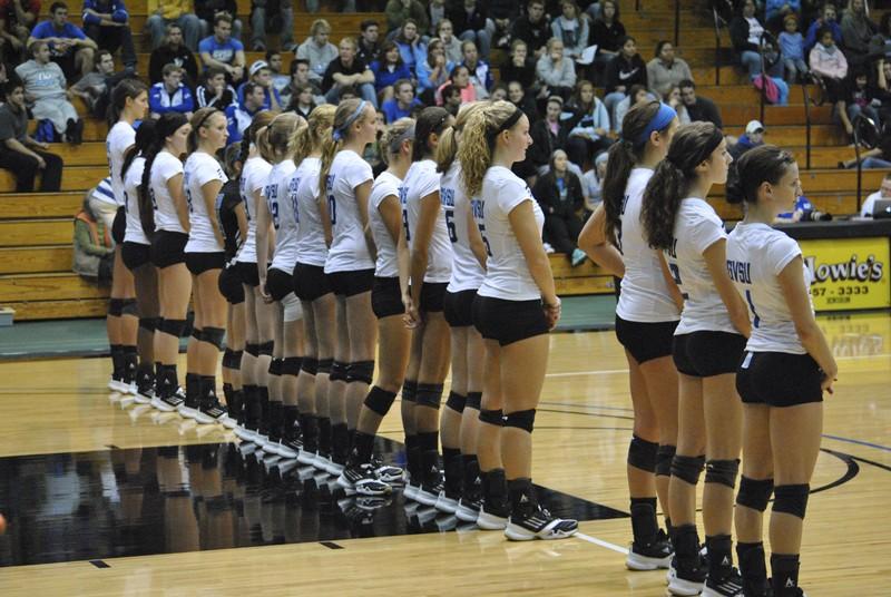 GVL/ Allison Young
Volleyball versus Saginaw Valley State University last Friday.