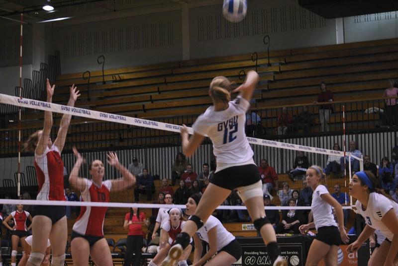 GVL/ Allison Young
Volleyball versus Saginaw Valley State University last Friday.