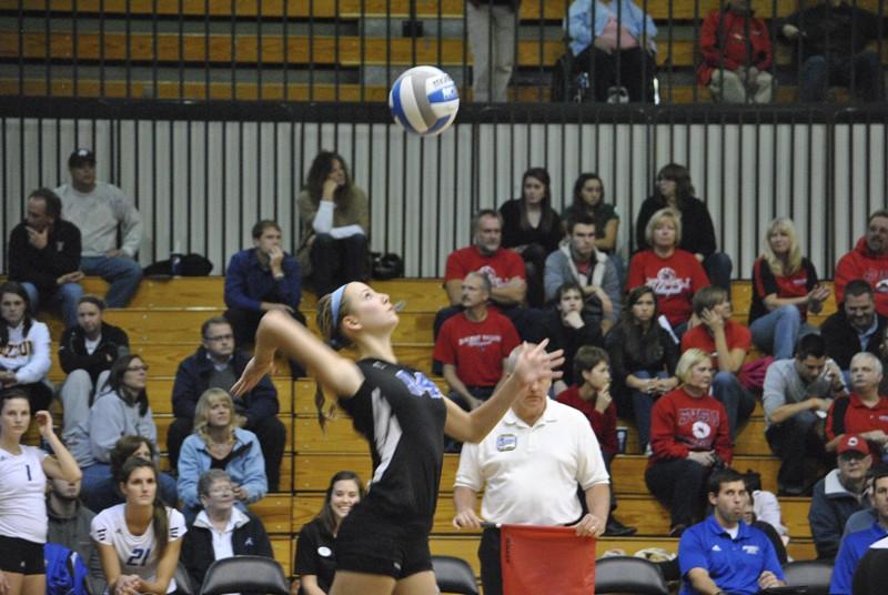 GVL/ Allison Young
Volleyball versus Saginaw Valley State University last Friday.