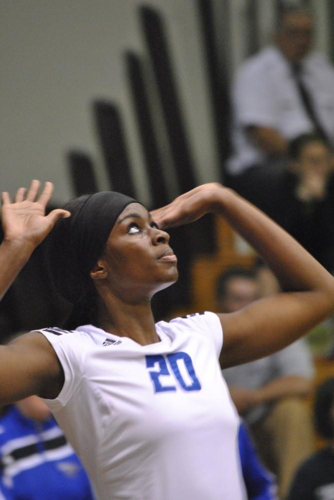 GVL/ Allison Young
Volleyball versus Saginaw Valley State University last Friday.