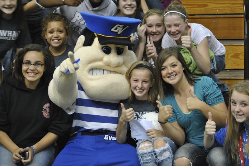 GVL/ Allison Young
Volleyball versus Saginaw Valley State University last Friday.