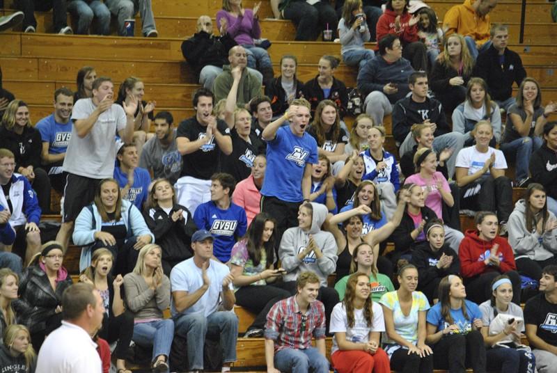 GVL/ Allison Young
Volleyball versus Saginaw Valley State University last Friday.